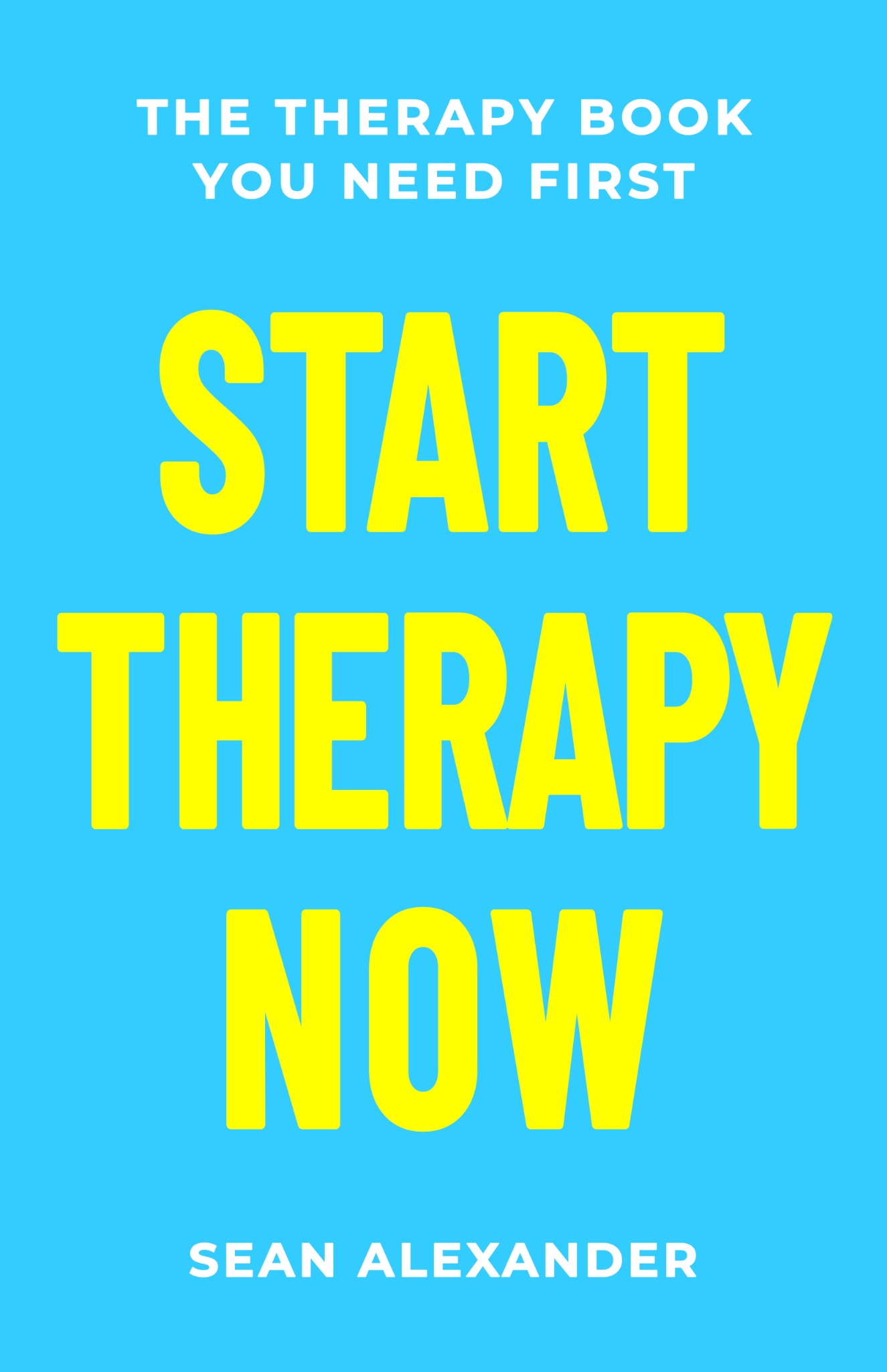 Start Therapy Now by Sean Alexander book cover